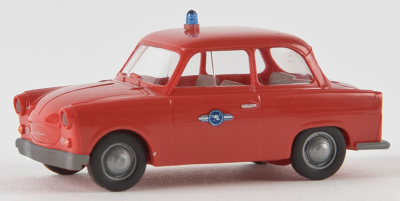1958-62 Trabant P 50 Sedan - Assembled -- Fire Department (red, German Lettering)-1