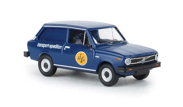 1975 Volvo 66 Station Wagon - Assembled -- ASG (blue, yellow, German Lettering)