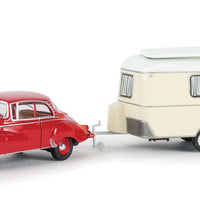 1959-1963 Auto Union 1000 S Sedan with Eriba Camper Trailer - Assembled -- Various Colors