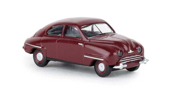 1949-1956 Saab 92 2-Door - Assembled -- Maroon