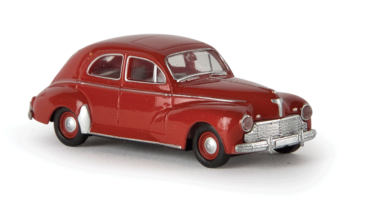 1948-1960 Peugeot 203 Sedan - Assembled - Drummer -- Ruby Red