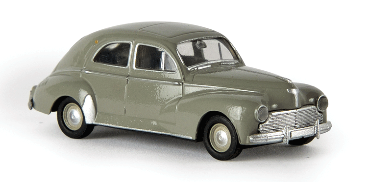 1948-1960 Peugeot 203 Sedan - Assembled - Drummer -- Khaki (Brown-Gray)