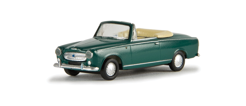 1955-67 Peugeot 403 Convertible - Assembled - Drummer -- Blue-Green