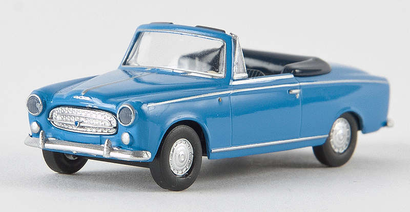 1955-67 Peugeot 403 Convertible - Assembled - Drummer -- Top Down (light blue)