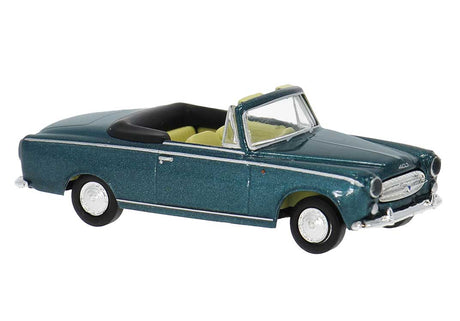 1955-1967 Peugeot 403 Convertible - Assembled -- Top Down (turquoise)