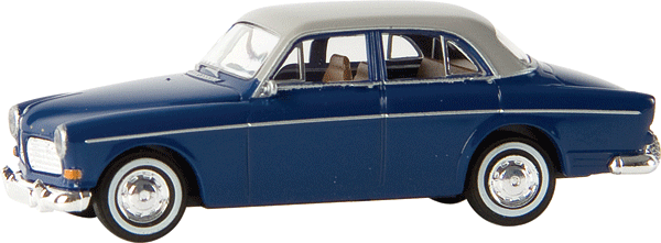 1956-69 Volvo Series 120 Amazon 4-Door Sedan - Assembled -- Dark Blue, Gray
