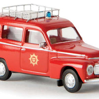 1954-69 Volvo Duett Kombi Station Wagon - Assembled -- Fire Department (red, German Lettering)