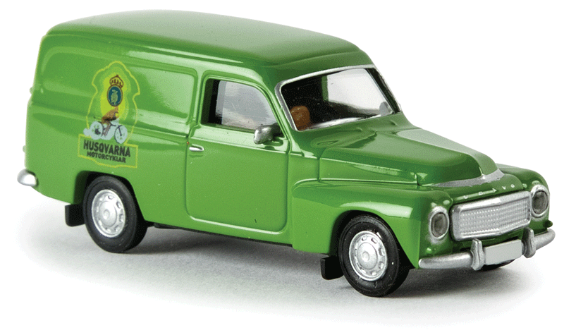 1954-69 Volvo Duett Kombi (No Side Windows) Station Wagon - Assembled -- Husqvarna Motorcycles (green)