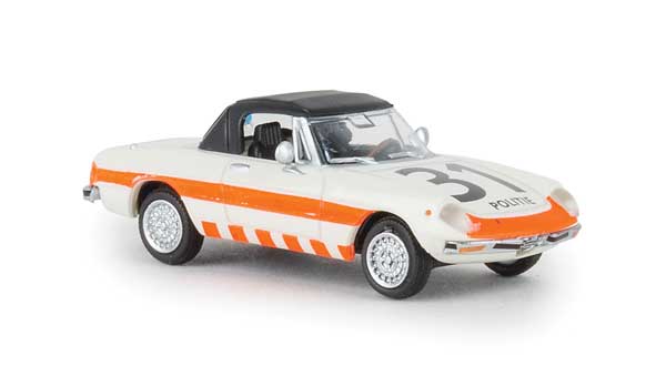 Alfa Romeo Spider Fastback - Assembled -- Police 31 (orange, black, white, Dutch Lettering)
