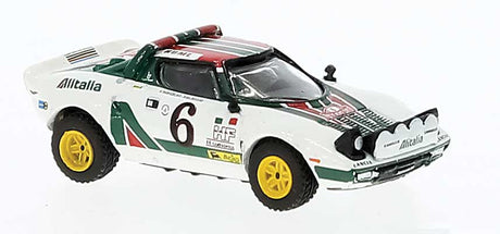 Lancia Stratos HF - Assembled -- Bjorn Waldegard #6 (1976 Zweiter Monte Carlo, white, green, red)