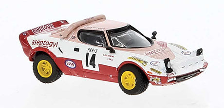 1980s Lancia Stratos HF - Assembled -- Christine Dacremont #14 (white, red, Monte 1977, German Lettering)