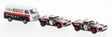 TeamPirelli San Remo 1978 Race Set - Assembled -- Fiat Van and 2 Lancia Stratos HF (black, white, red, Italian Lettering)