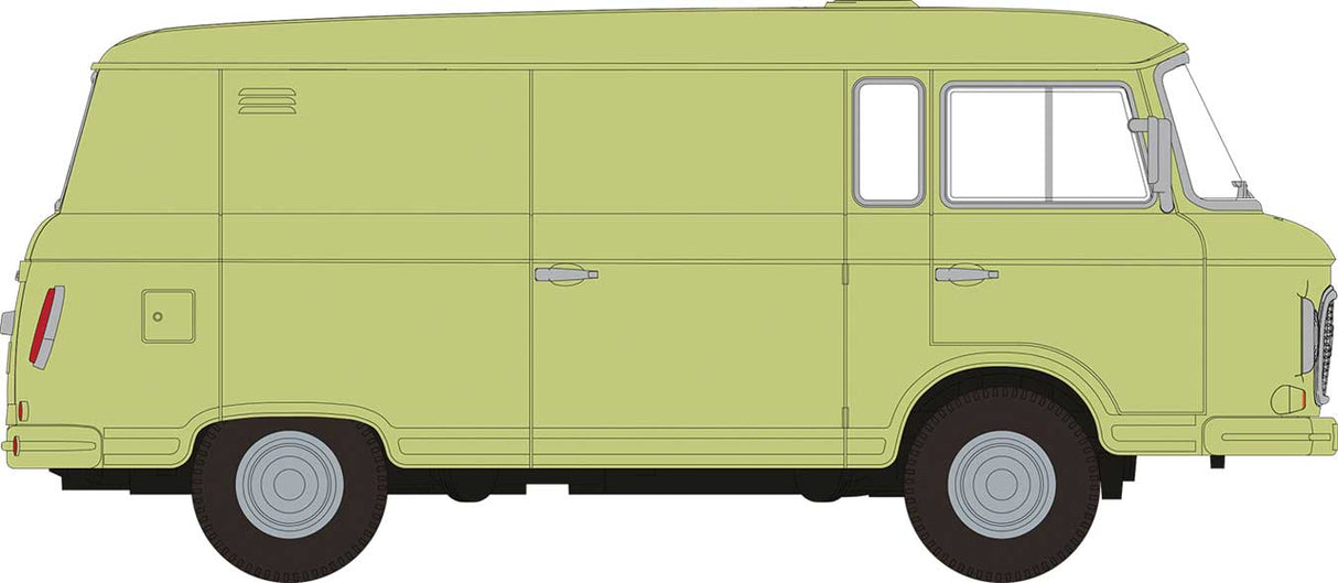 1961-1991 Barkas B 1000 Kasten Cargo Van - Assembled -- Light Green