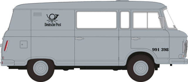 1961-1991 Barkas B 1000 Halbbus Van - Assembled -- German Post (gray, black, German Lettering)