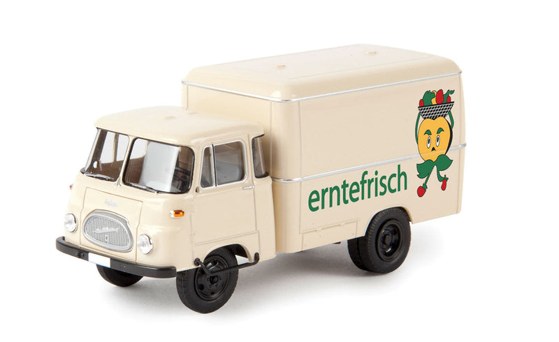 1961-1967 Robur LO2500 Rounded Box-Body Delivery Truck - Assembled -- Erntefrisch (ivory, German Lettering)