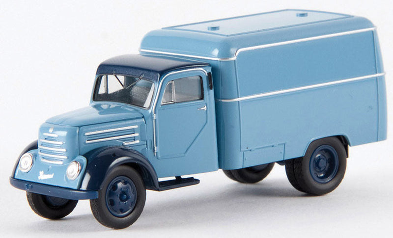 1950s Robur Garant Rounded Box-Body Delivery Truck - Assembled -- 2-Tone Blue