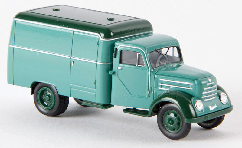 1950s Robur Garant Rounded Box-Body Delivery Truck - Assembled -- Mint Green