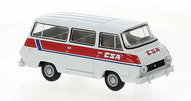 1969 Skoda 1203 Passenger Van - Assembled -- CSA (white, red, blue, German Lettering)