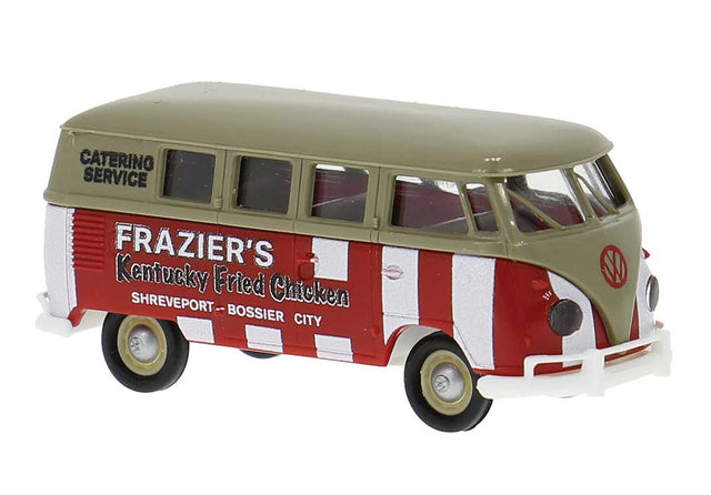 1960 Volkswagen T1b Passenger Van - Assembled -- Frazier's Kentucky Fried Chicken (gray, red, white)