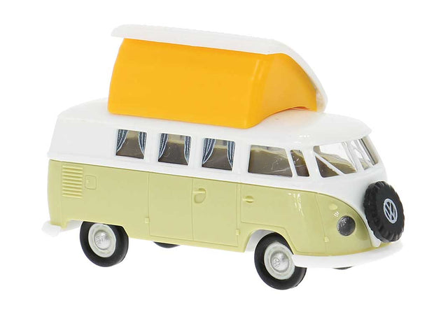 1961 Volkswagen T1b Passenger Van with Camper Roof Hatch - Assembled -- White, Ivory