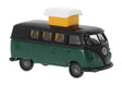 1960 Volkswagen T1b Passenger Van with Pop-Up Roof - Assembled -- Green, Black