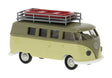 1962 Volkswagen T1b Passenger Van with Roof Rack - Assembled -- Khaki, Beige
