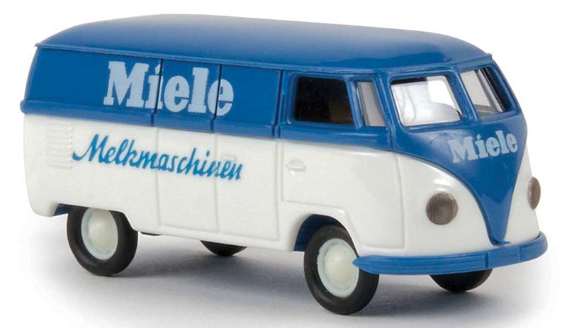 1950-1954 Volkswagen T1a Kasten Cargo Van - Assembled -- Miele Melkmaschinen (blue, white, German Lettering)