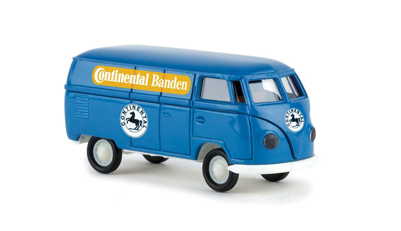1950-1954 Volkswagen T1a Kasten Cargo Van - Assembled -- Continental Banden (blue, yellow, white, black)