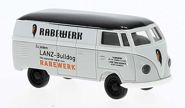 1950-1954 Volkswagen T1a Kasten Cargo Van - Assembled -- Rabewerk (gray, black, orange, German Lettering)