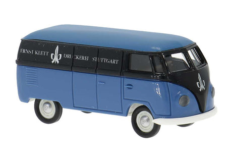 1950-1954 Volkswagen T1a Kasten Cargo Van - Assembled -- Ernst Klett Verlag (2-Tone Blue, German Lettering)