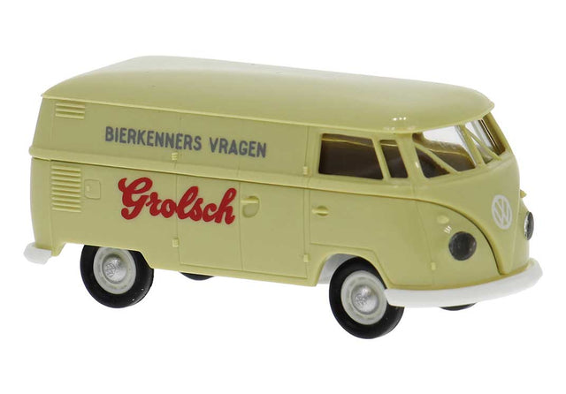 1960-1963 Volkswagen T1b Kasten Cargo Van - Assembled -- Grolsch (beige, red, black, German Lettering)