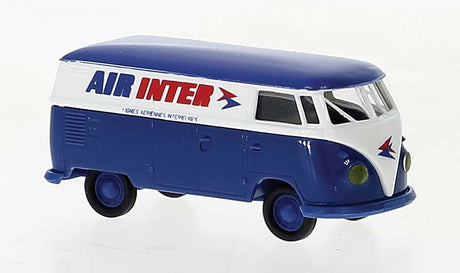 1960-1963 Volkswagen T1b Kasten Cargo Van - Assembled -- AirInter Gelbe Scheinwerfer (blue, white, red, French Lettering)