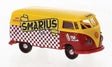1960-1963 Volkswagen T1b Kasten Cargo Van - Assembled -- Smarius (yellow, red, white, Dutch Lettering)