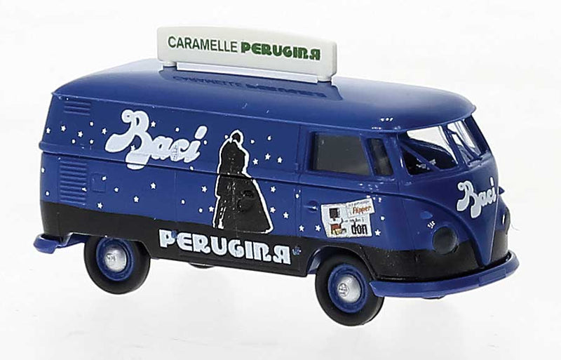 1960-1963 Volkswagen T1b Kasten Cargo Van - Assembled -- Baci (blue, black, white, Italian Lettering)