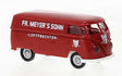 1960-1963 Volkswagen T1b Kasten Cargo Van - Assembled -- Fr. Meyer's Sohn (red, white, German Lettering)