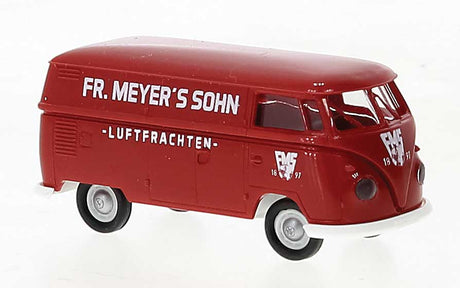 1960-1963 Volkswagen T1b Kasten Cargo Van - Assembled -- Fr. Meyer's Sohn (red, white, German Lettering)