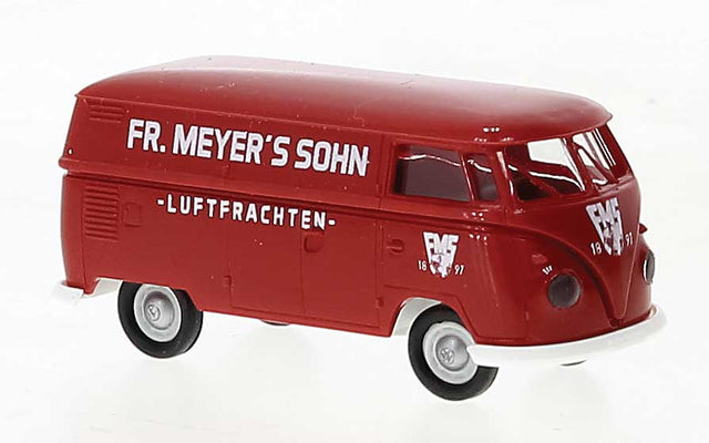 1960-1963 Volkswagen T1b Kasten Cargo Van - Assembled -- Fr. Meyer's Sohn (red, white, German Lettering)