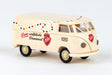 1960-1963 Volkswagen T1b Kasten Cargo Van - Assembled -- Nolke Dauerwurst (ivory, red, German Lettering)