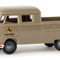 1960-1963 Volkswagen Pritsche T1b Crew-Cab Pickup Truck - Assembled -- Stadt Herne (beige, German Lettering)