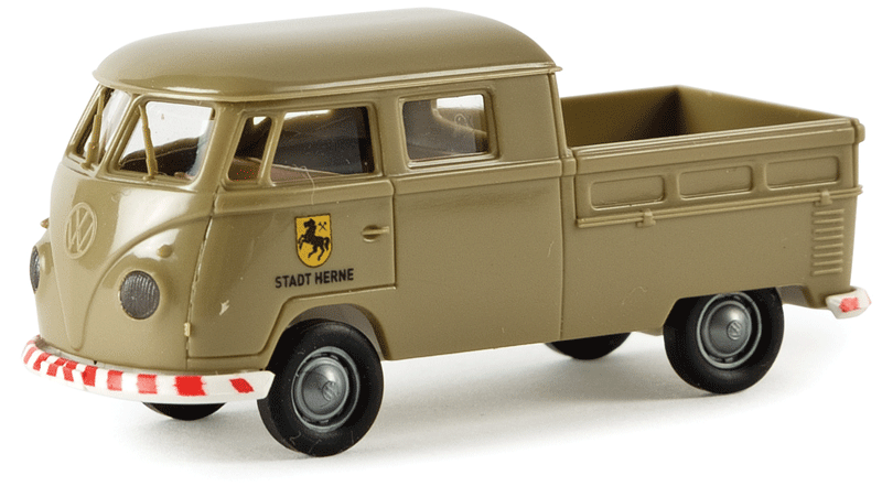1960-1963 Volkswagen Pritsche T1b Crew-Cab Pickup Truck - Assembled -- Stadt Herne (beige, German Lettering)-1