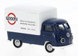 1960-1963 Volkswagen Pritsche T1b Pickup w/Large Cover - Assembled -- Fioole (blue, white, red, German Lettering)