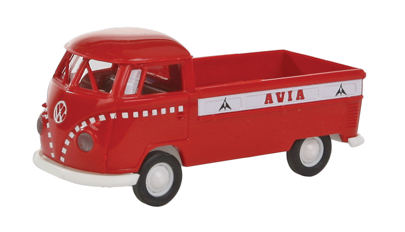 1960-1963 Volkswagen Pritsche T1b Standard-Cab Pickup Truck - Assembled -- Avia (red, white, German Lettering)-1