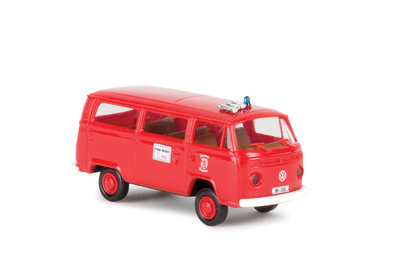 1973-1979 Volkswagen Kombi T2 Passenger Van - Assembled -- Wuppertal, Germany, Fire Department (red, black, German Lettering)