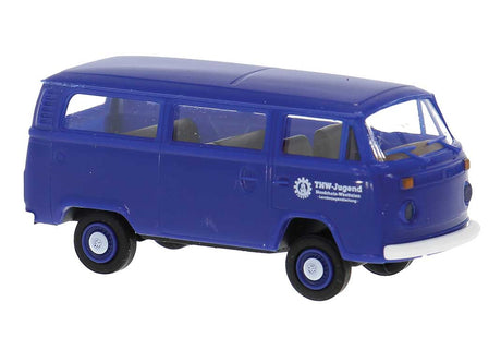 1973-1979 Volkswagen Kombi T2 Passenger Van - Assembled -- THW (blue, white, German Lettering)