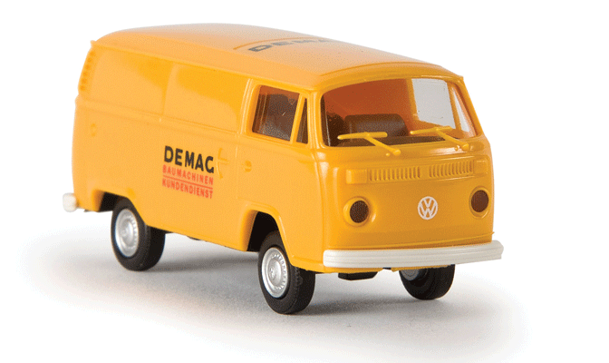 1973-1979 Volkswagen Kasten T2 Cargo Van - Assembled -- Demag Service (yellow, German Lettering)