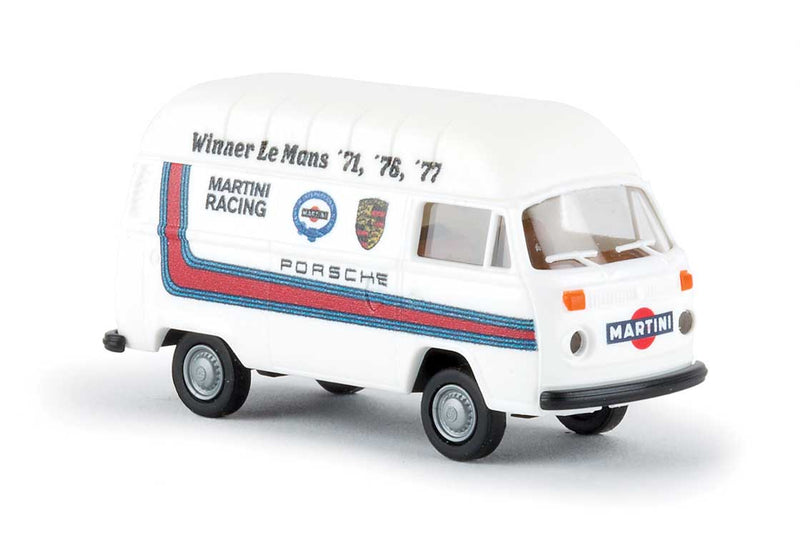 1973-1979 Volkswagen High-Roof Kasten T2 Cargo Van - Assembled -- Martini Racing (white, blue, red, German Lettering)