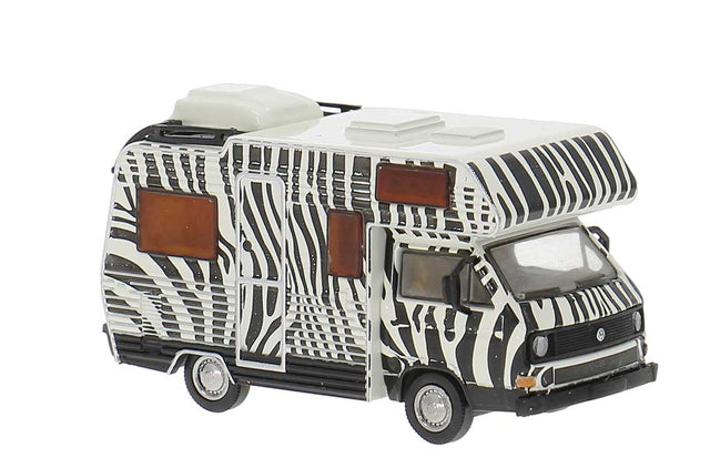 Volkswagen T3 Karmann Gipsy Camper - Assembled -- Safari Zebra Pattern