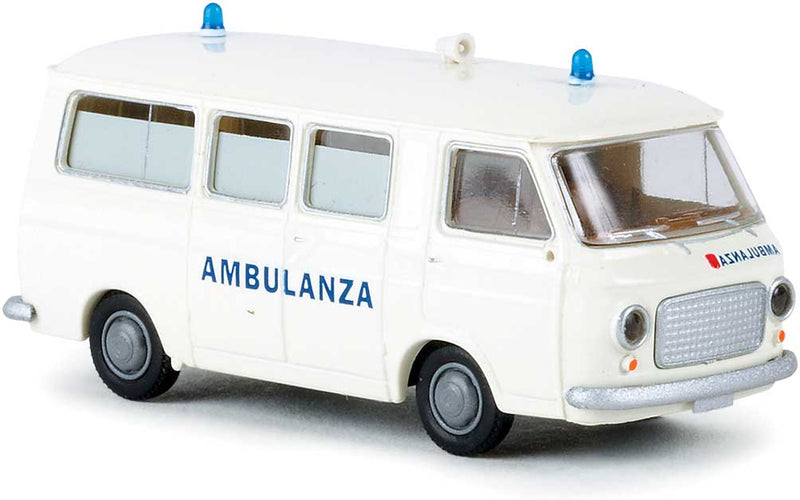 1967-1983 Fiat 238 Passenger Van - Assembled -- Ambulance (white, Italian Lettering)
