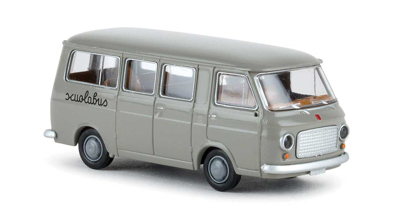 1967-1983 Fiat 238 Passenger Van - Assembled -- Scuolabus (gray, German Lettering)