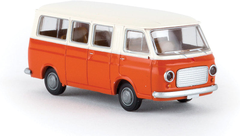 1967-1983 Fiat 238 Passenger Van - Assembled -- Orange, White